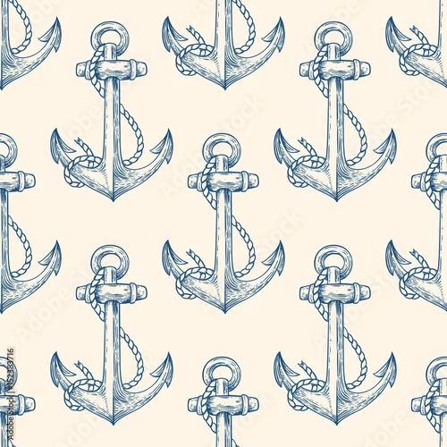 Tapety Wzór z kotwicami