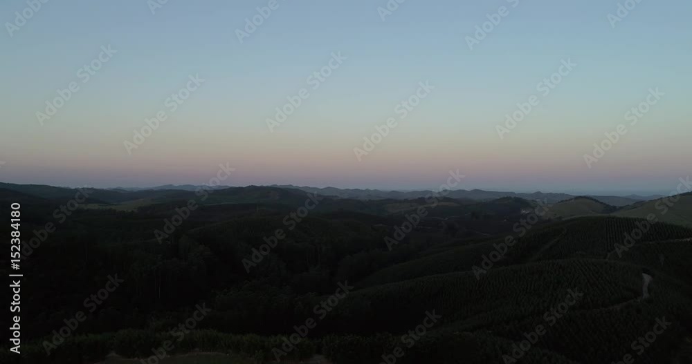 Aerial View Countryside Landscape with Mountains Aerial View Countryside Landscape with Mountains