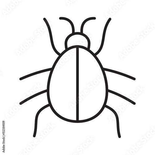 Beetle linear icon