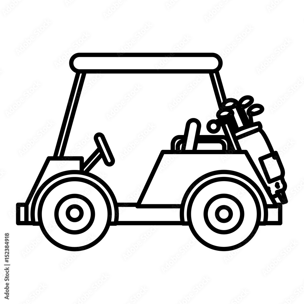 golf car isolated icon vector illustration design golf car isolated icon vector illustration design