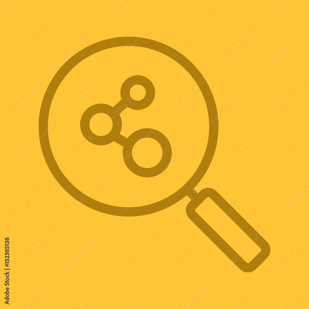 Connection search color linear icon Connection search color linear icon