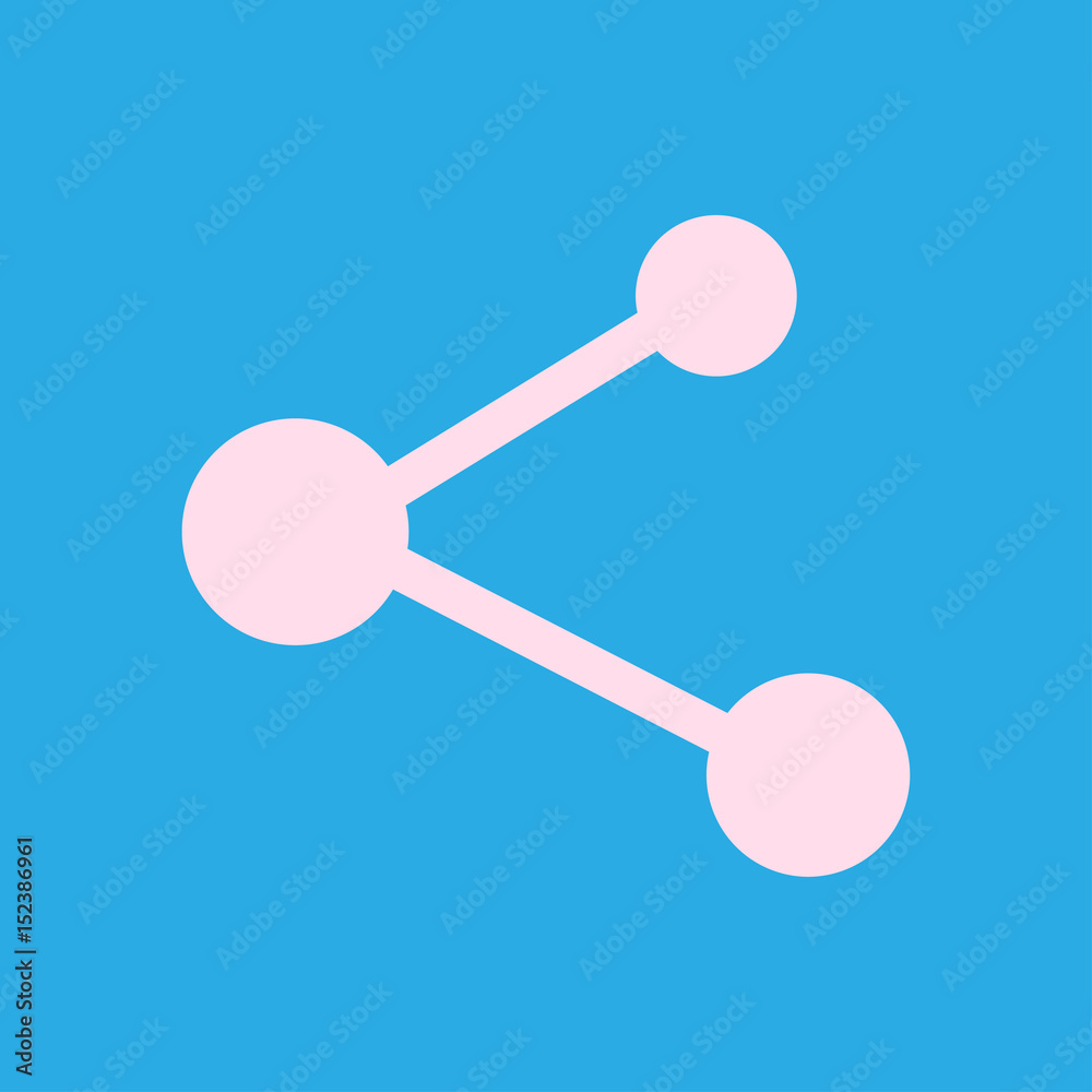 Share sign icon. Vector of flat design style. Share sign icon. Vector of flat design style.