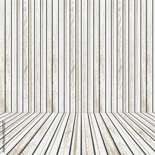 White Wooden stage for advertising