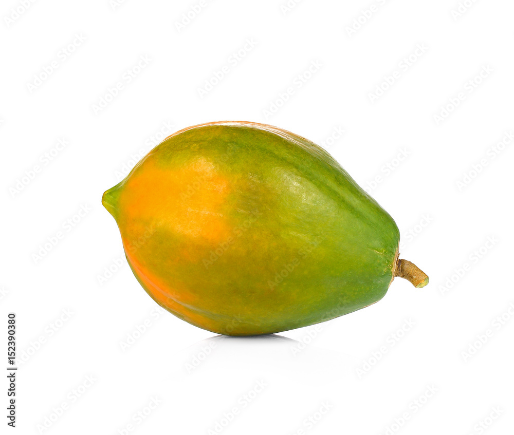 ripe papaya isolated on a white background ripe papaya isolated on a white background