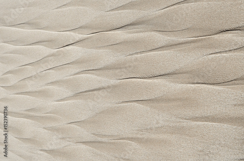 Geometric patterns on beach sand in the form of a feather