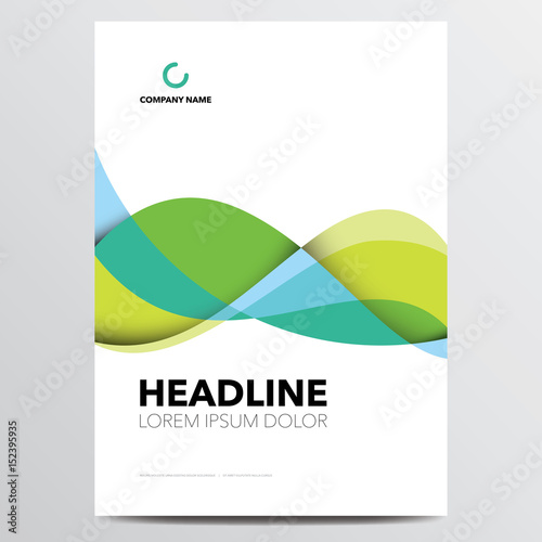 Brochure, annual report, flyer, magazine cover vector template. Modern flat corporate design.