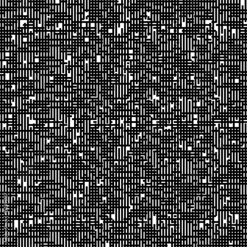 Dynamic black background in hi-tech style. Seamless pattern from rectangles.