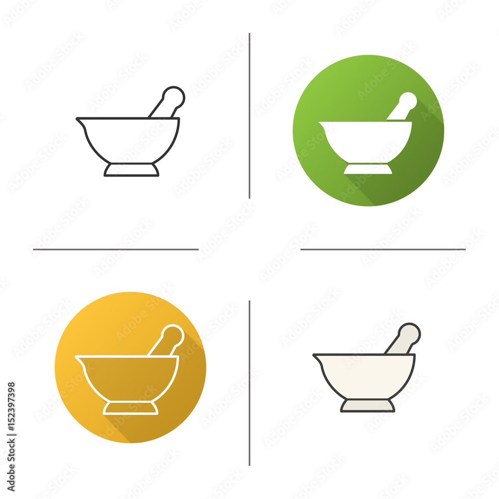 Mortar and pestle icon Mortar and pestle icon
