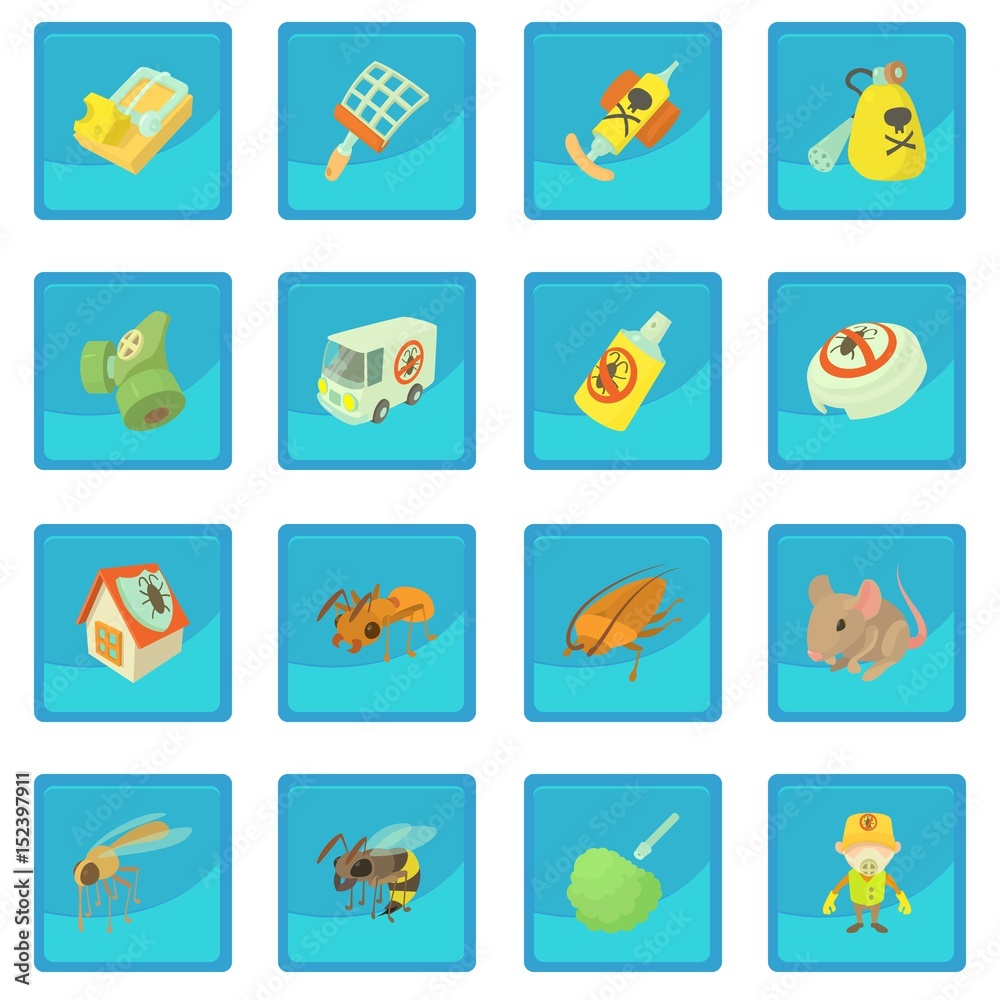 Pest control terminate icon blue app Pest control terminate icon blue app