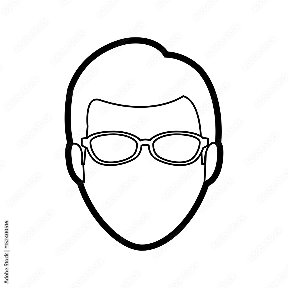 Young man profile icon vector illustration graphic design Young man profile icon vector illustration graphic design