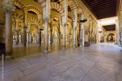 Inside the Grand Mosque Mezquita cathedral of Cordoba  Andalusia