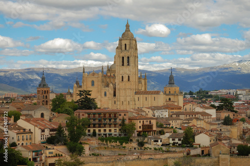 View of the old town of Segovia, Spain
