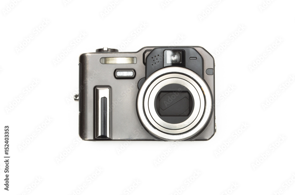 Photo camera isolated on white background. Photo camera isolated on white background.