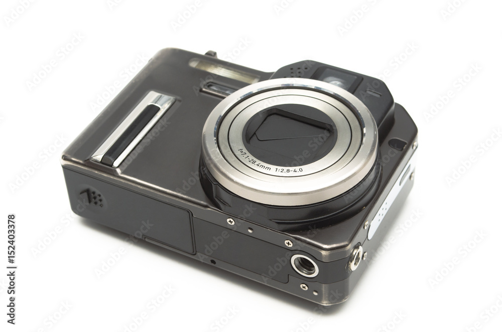 Photo camera isolated on white background. Photo camera isolated on white background.