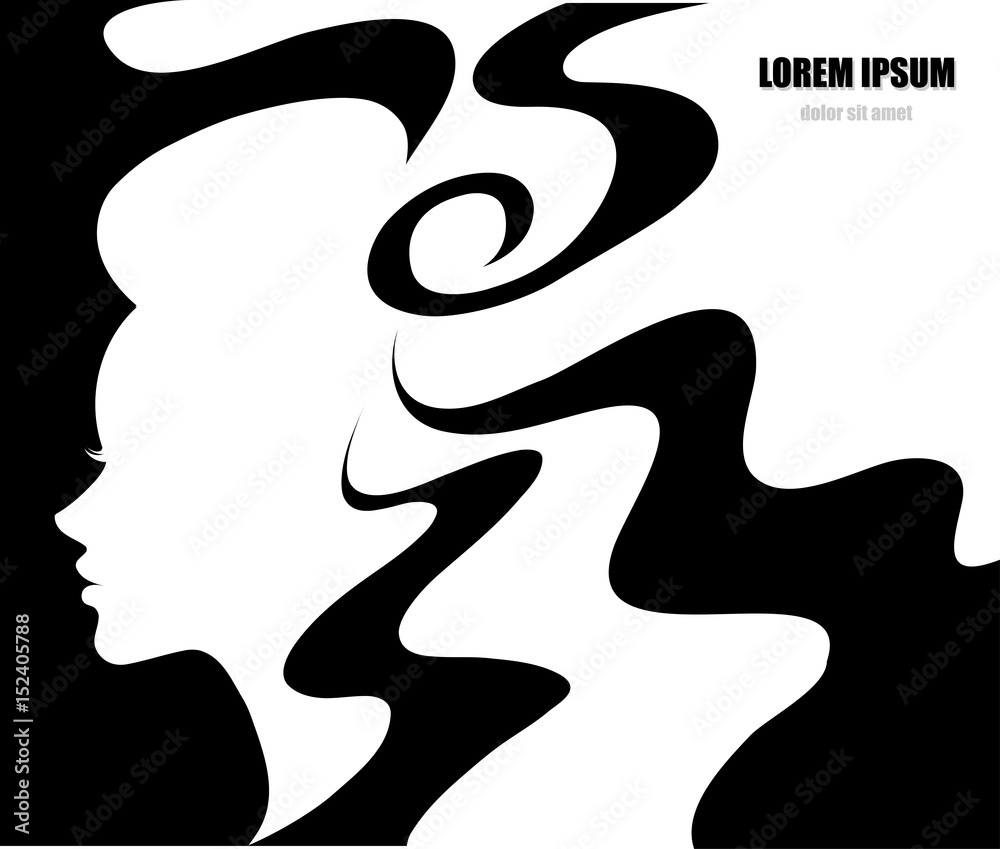 illustration vector of women silhouette icon on white background illustration vector of women silhouette icon on white background