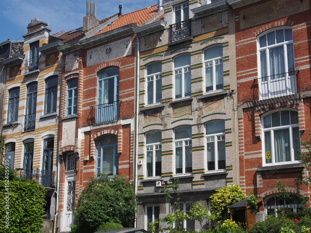 Fototapeta premium Brüssel: Schöne Altbaufassaden