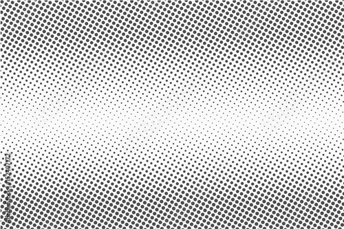 Halftone dots. Monochrome vector texture background for prepress, DTP, comics, poster. Pop art style template
