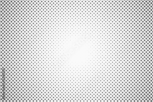 Halftone dots. Monochrome vector texture background for prepress, DTP, comics, poster. Pop art style template photo