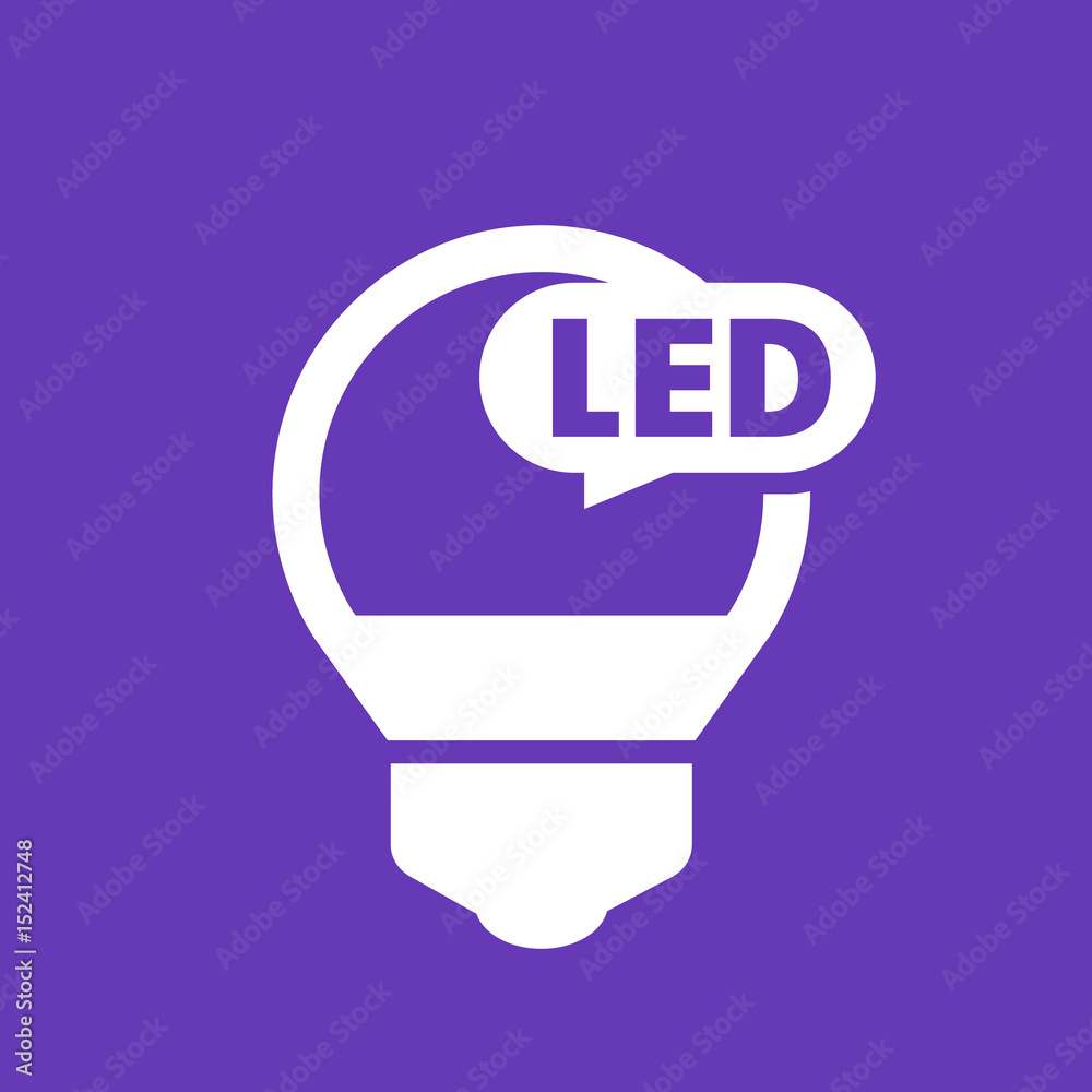Fototapeta premium led bulb icon