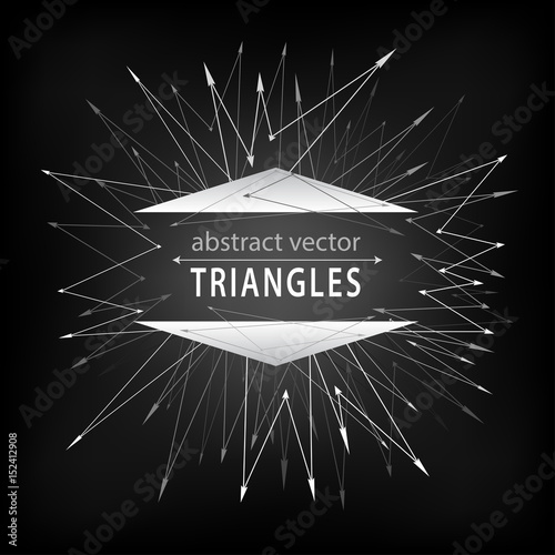 Abstract geometric triangle modern background
