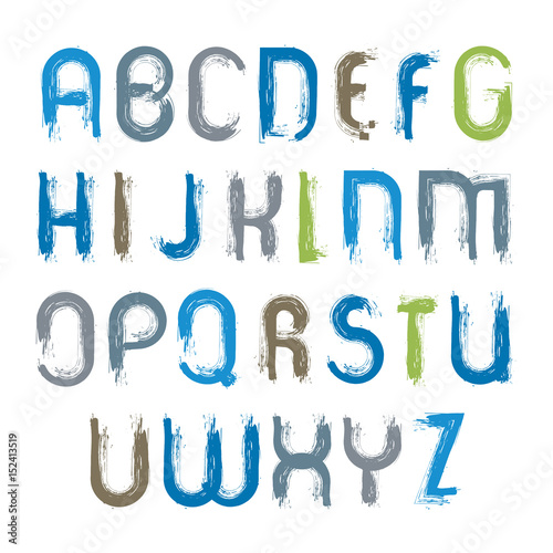 Vector hand-painted vivid c...
