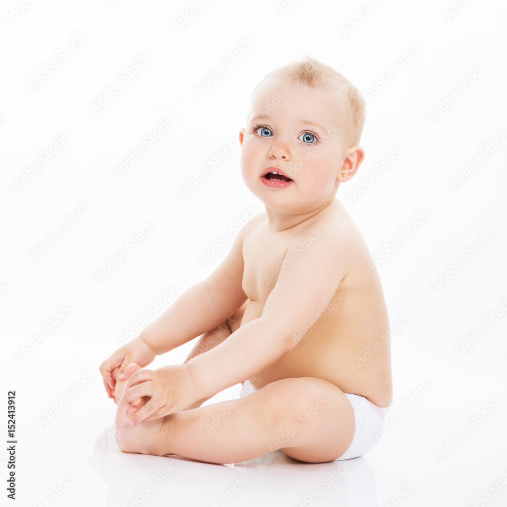 Adorable kid, full length portrait. Portrait of beautiful little girl isolated on white background. Cute child, studio shot. Adorable kid, full length portrait. Portrait of beautiful little girl isolated on white background. Cute child, studio shot.