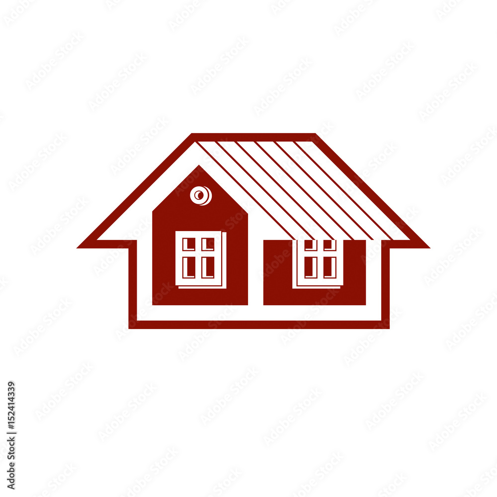 Simple mansion vector icon isolated on white background, abstract house. Country house, conceptual sign best for use in graphic and web design. Simple mansion vector icon isolated on white background, abstract house. Country house, conceptual sign best for use in graphic and web design.