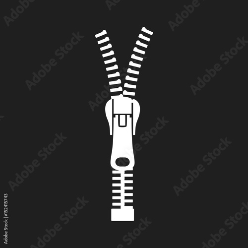 Vector zipper icon