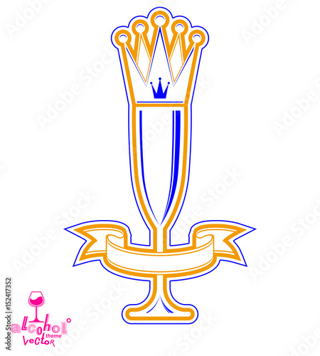 Majestic wineglass with gol...