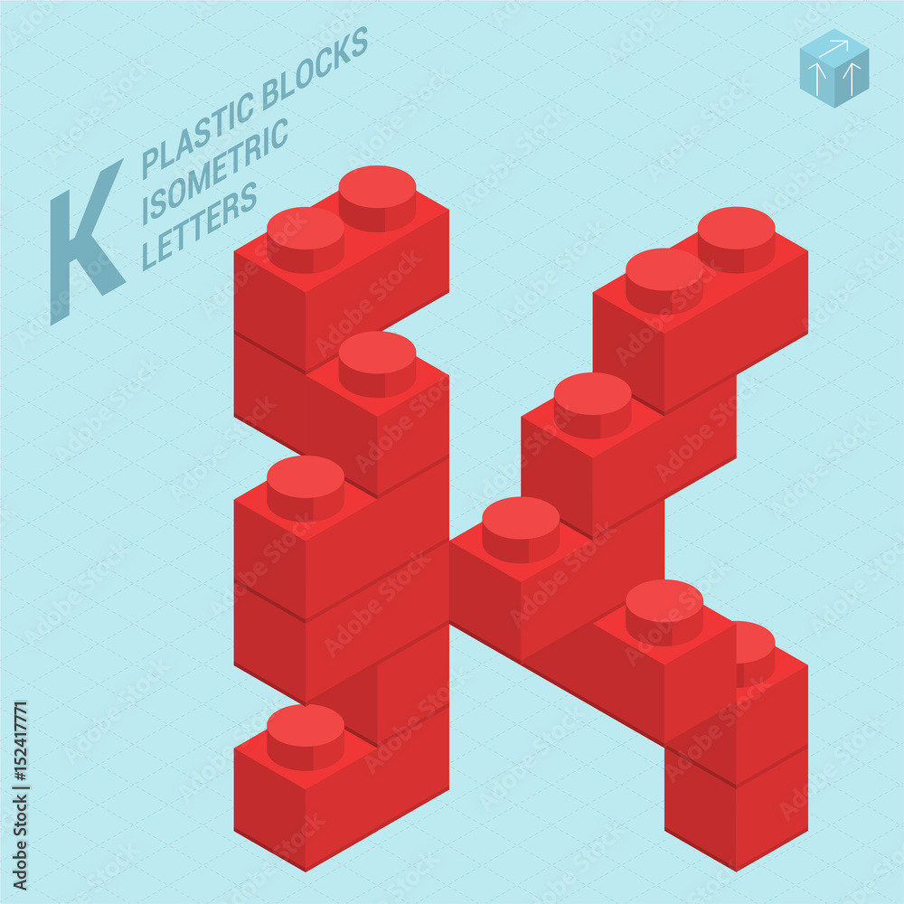 Plastic blocs letter J Plastic blocs letter J