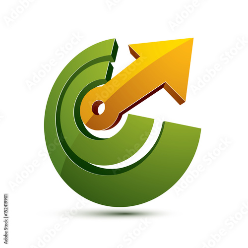 3d abstract symbol with an ...