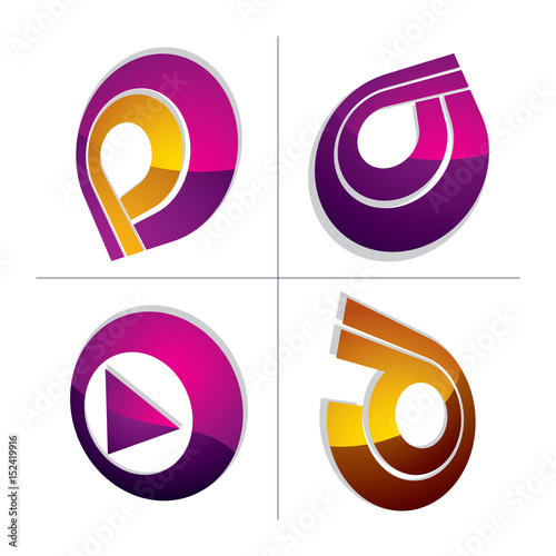 Set of three-dimensional ab...