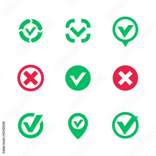 Free Download check marks and vector ticks over white - GFXLoad