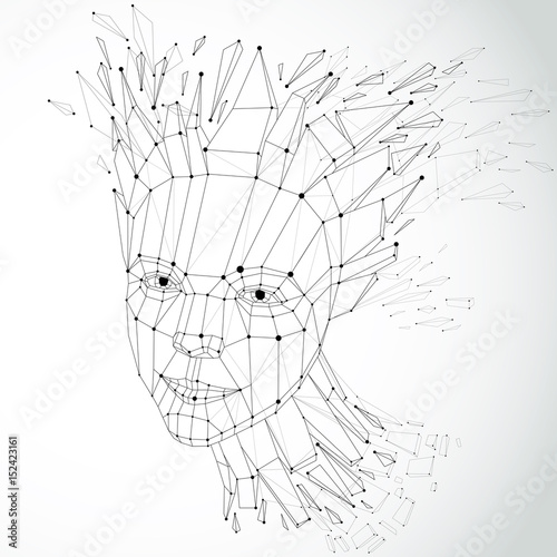 Face of a thinking woman cr...