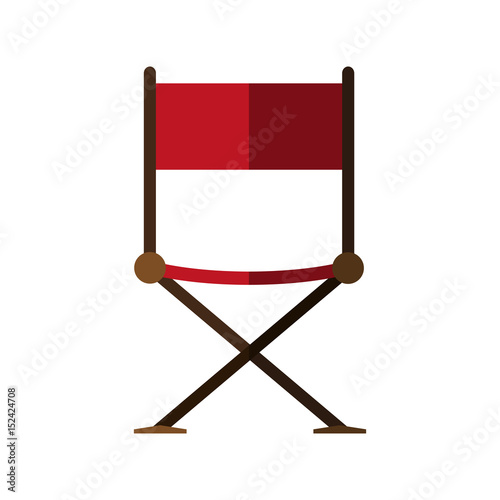 folding chair icon image vector illustration design 