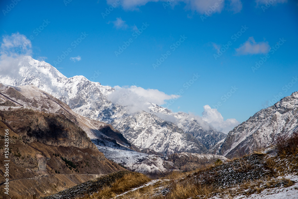 beautiful views of the Caucasus Mountains