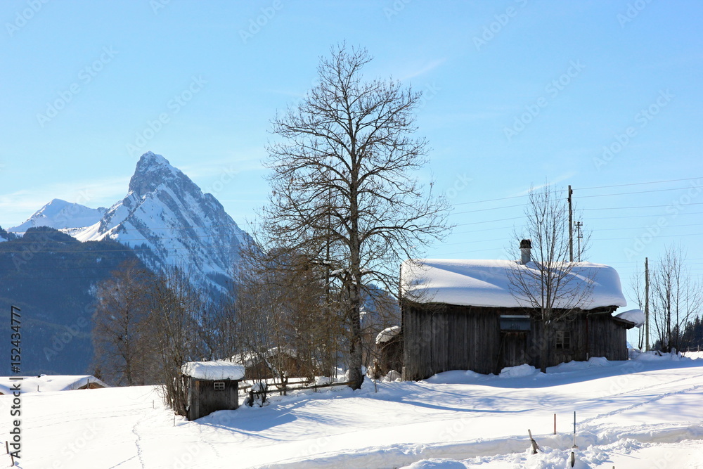 winter in Saanen, Switzerland