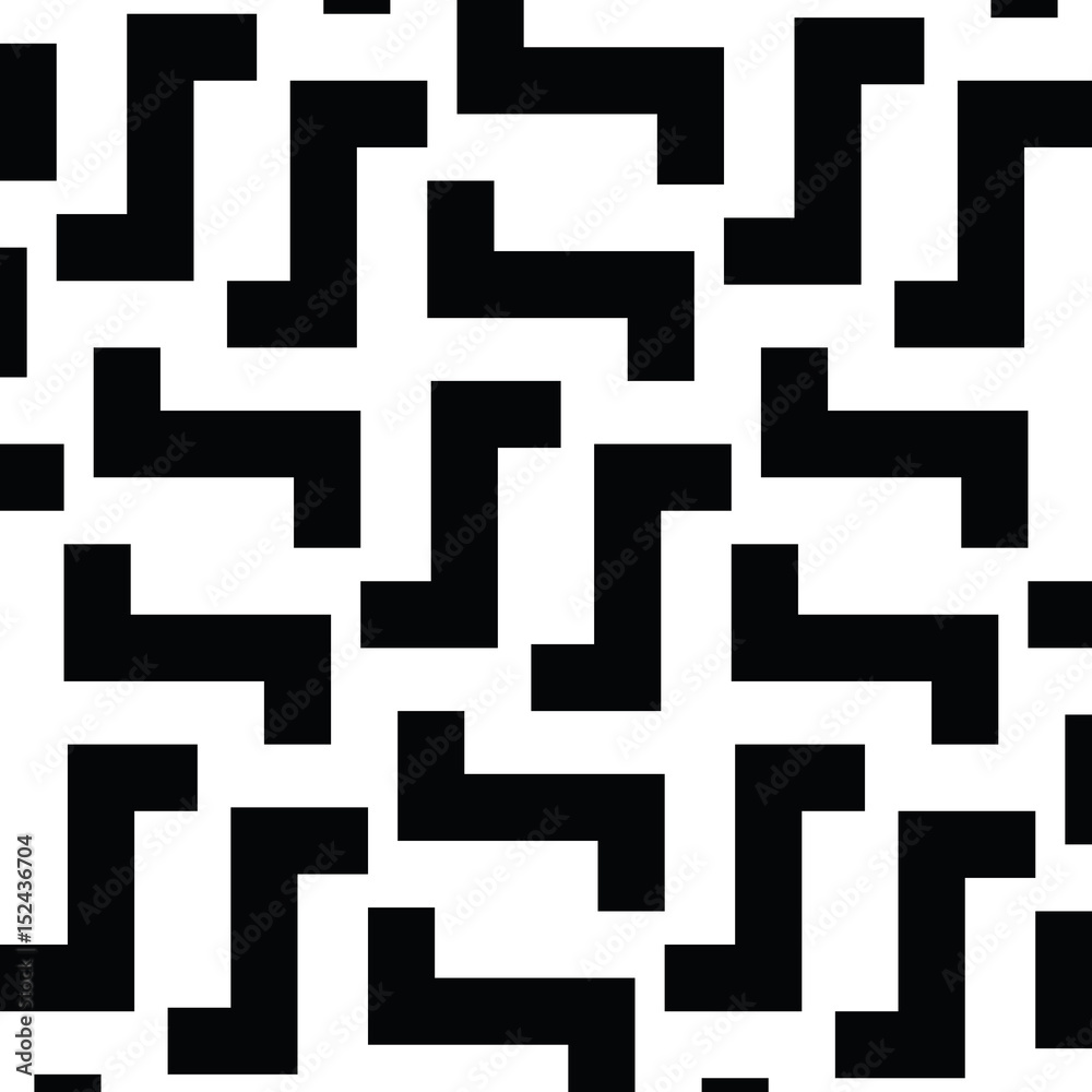 Irregular Maze Lines. Zigzag stripes Pattern. Vector Black and White background Irregular Maze Lines. Zigzag stripes Pattern. Vector Black and White background