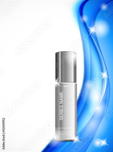 Skin moisturizer cosmetic design template