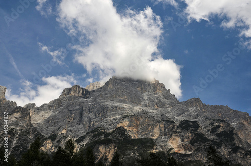 Gipfel in Wolken, Triglav in Slowenien