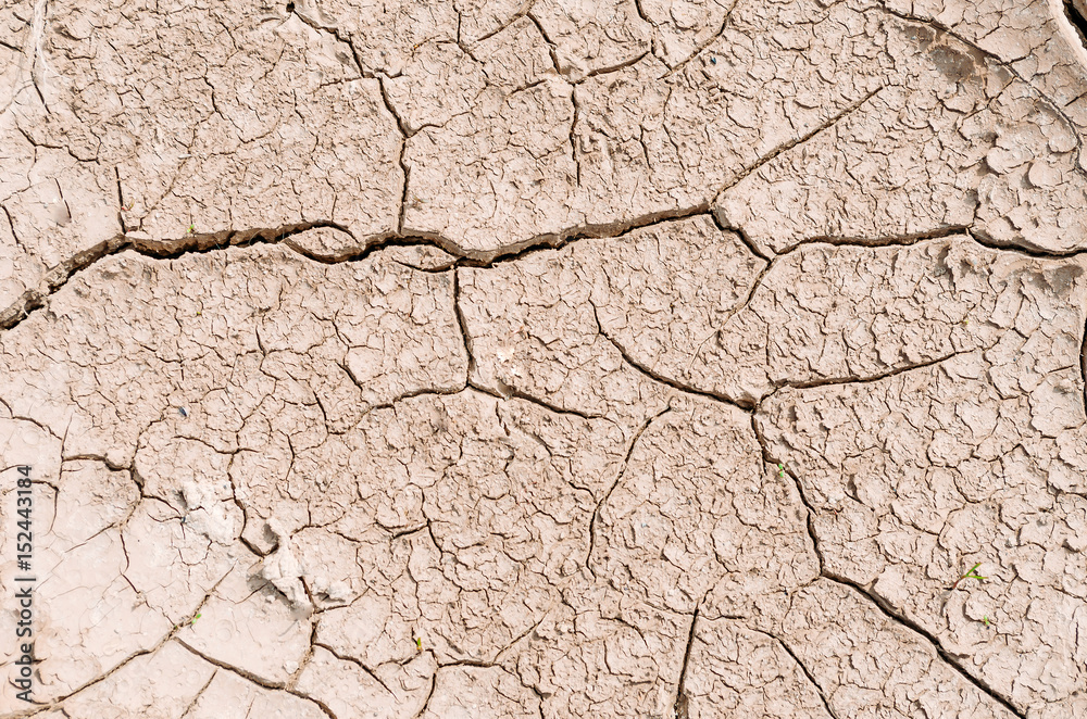 Dry land in the desert small cracks, dry mud from evaporated water. Dry land in the desert small cracks, dry mud from evaporated water.