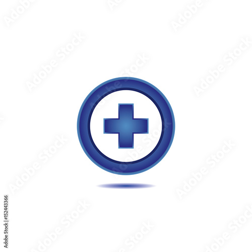 Medical cross line icon .