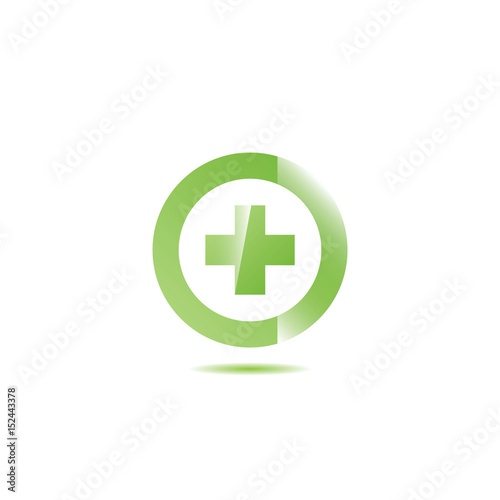 Medical cross line icon .
