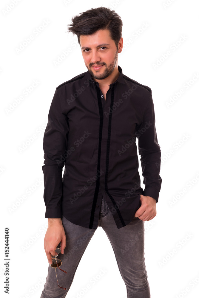 Studio shot of a young man Studio shot of a young man