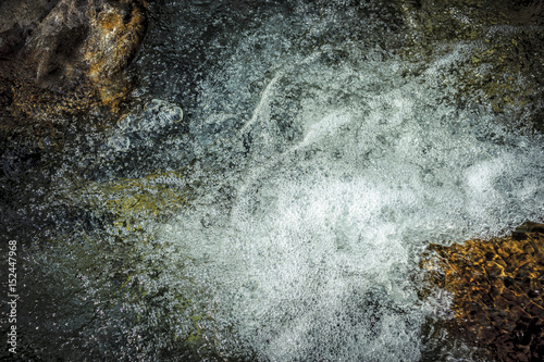 Bubbling water in a stream