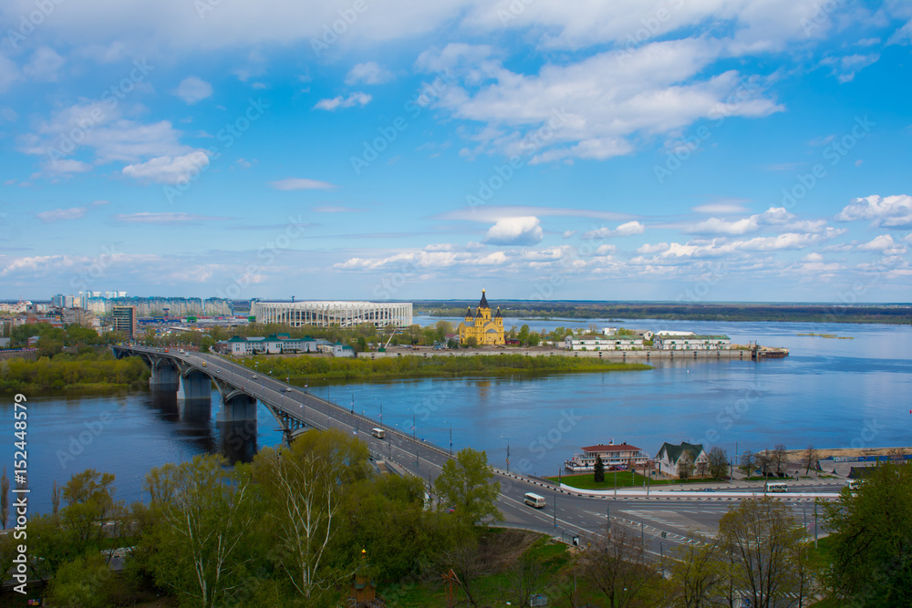 the confluence of the rivers Oka and Volga