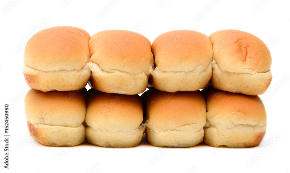 Hot dog buns isolated on white background Hot dog buns isolated on white background