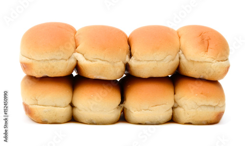 Hot dog buns isolated on white background