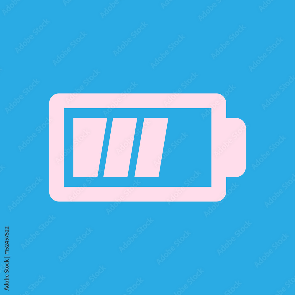 Battery charging icon vector. Flat design style. Battery charging icon vector. Flat design style.
