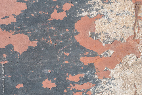 iron surface is covered with old paint, texture background